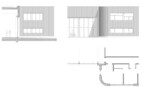 Auszeichnung: Feuerwehrgerätehaus Tübingen-Lustnau | Architektur: Gaus Architekten, Göppingen | Bauherr: Universitätsstadt Tübingen || Detail 3 Tafel Projektion Fahrzeughalle Verwaltung © Gaus Architekten