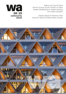 The Cradle (WB: Baufeld MI 3 an der Speditionstraße im Düsseldorfer Medienhafen) | © wa wettbewerbe aktuell - Titelbild: © DERIX-Gruppe Ralph Richter