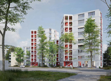 Erneuerung Wohnsiedlung Glatttalstrasse 58/60/64/66