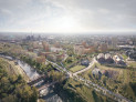 Gewinner: ADEPT ApS, Kopenhagen mit ohboi, atelier.tečka, VEN.KU architekti, VECTURA Pardubice, AFRY || Visualisierung: © ADEPT + Doug and Wolf