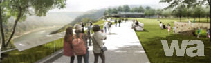 Besucherlenkung Infowalk zur Felsspitze | © Hahn · Hertling · von Hantelmann Landschaftsarchitekten GmbH, Berlin