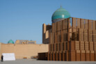 Winning Design of the AlMusalla Prize 2025 at the Bukhara Biennial 2025: EAST Architecture in collaboration with engineers AKT II and artist Rayyane Tabet || Photo: © Sara Saad, courtesy of the Diriyah Biennale Foundation