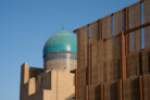 Winning Design of the AlMusalla Prize 2025 at the Bukhara Biennial 2025: EAST Architecture in collaboration with engineers AKT II and artist Rayyane Tabet || Photo: © Sara Saad, courtesy of the Diriyah Biennale Foundation