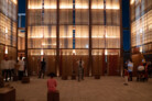 Winning Design of the AlMusalla Prize 2025 at the Bukhara Biennial 2025: EAST Architecture in collaboration with engineers AKT II and artist Rayyane Tabet || Photo: © Sara Saad, courtesy of the Diriyah Biennale Foundation