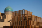 Winning Design of the AlMusalla Prize 2025 at the Bukhara Biennial 2025: EAST Architecture in collaboration with engineers AKT II and artist Rayyane Tabet || Photo: © Sara Saad, courtesy of the Diriyah Biennale Foundation