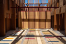 Winning Design of the AlMusalla Prize 2025 at the Bukhara Biennial 2025: EAST Architecture in collaboration with engineers AKT II and artist Rayyane Tabet || Photo: © Sara Saad, courtesy of the Diriyah Biennale Foundation
