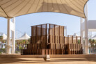Winning Design of the AlMusalla Prize 2025 at the Islamic Arts Biennale 2025: EAST Architecture in collaboration with engineers AKT II and artist Rayyane Tabet || Photo: © Marco Cappelletti, courtesy of the Diriyah Biennale Foundation