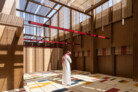 Winning Design of the AlMusalla Prize 2025 at the Islamic Arts Biennale 2025: EAST Architecture in collaboration with engineers AKT II and artist Rayyane Tabet || Photo: © Marco Cappelletti, courtesy of the Diriyah Biennale Foundation