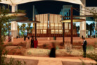 Winning Design of the AlMusalla Prize 2025 at the Islamic Arts Biennale 2025: EAST Architecture in collaboration with engineers AKT II and artist Rayyane Tabet || Photo: © Marco Cappelletti, courtesy of the Diriyah Biennale Foundation