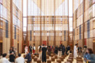Winning Design of the AlMusalla Prize 2025 at the Islamic Arts Biennale 2025: EAST Architecture in collaboration with engineers AKT II and artist Rayyane Tabet || Photo: © Marco Cappelletti, courtesy of the Diriyah Biennale Foundation