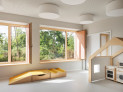 Nike für Umgang mit dem Bestand: Campus-Kindergarten – Umbau einer Telefonzentrale in Merseburg | Architektur: Aline Hielscher Architektur, Leipzig | Bauherrschaft: Studentenwerk Halle || Foto: © Célia Uhalde Photographie, Marktoberdorf