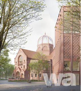 Wiederaufbau der Bornplatzsynagoge am Joseph-Carlebach-Platz