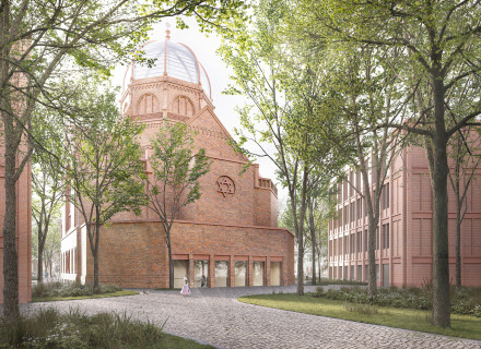 Wiederaufbau der Bornplatzsynagoge am Joseph-Carlebach-Platz