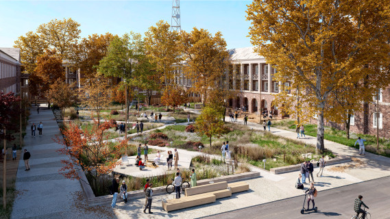 Liggett Courtyard, part of The New York Climate Exchange