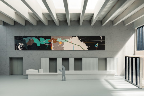 Kunst am Bau Neubau Hochschule des Bundes für öffentliche Verwaltung - Fachbereich Verwaltung - Nebenstelle Rostock
