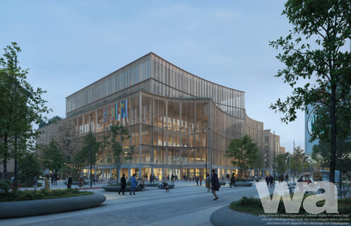Arena-Viertel, Göteborg – Wassersportzentrum (Valhallabad) mit Sporthallen
