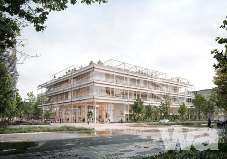 Neubau des Hörsaalzentrums der Universität Hamburg  in der Science City Hamburg Bahrenfeld