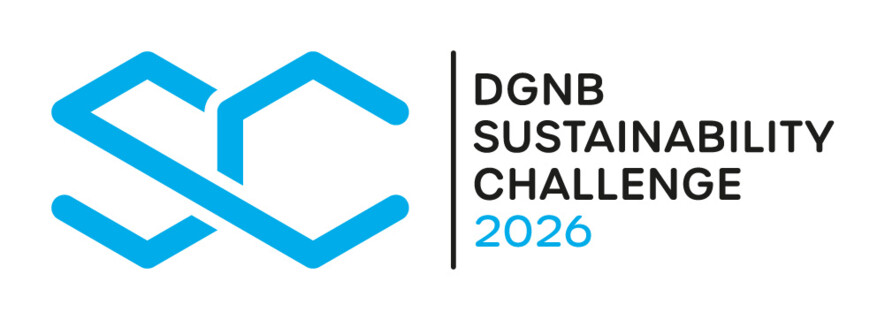 Logo DGNB Sustainability Challenge 2026 | Bildquelle: DGNB Logo DGNB Sustainability Challenge 2026 | Bildquelle: DGNB