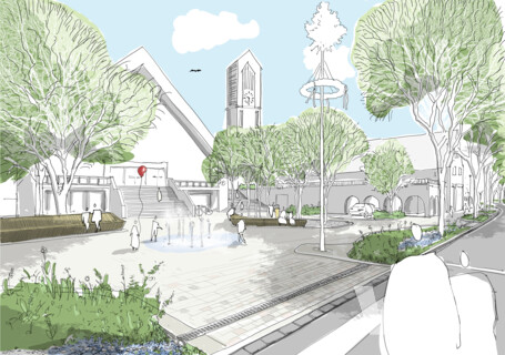 Hauptstraße und angrenzende Bereiche in Rielasingen