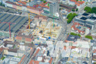 Empfangsgebäude und Vorplätze Hauptbahnhof München - Luftfoto 8/2025 | © wa wettbewerbe aktuell