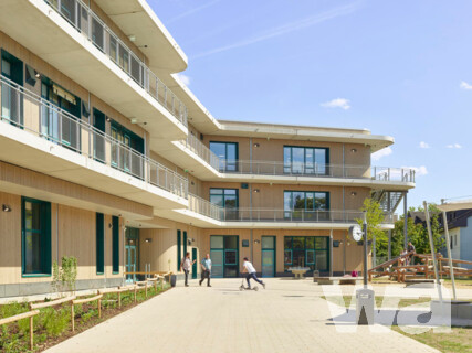 Neubau und denkmalgerechte Sanierung der Carlo-Mierendorff-Schule | © Roland Halbe