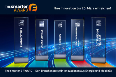 Die Kategorien des The smarter E AWARD 2026. © The smarter E Europe - Solar Promotion GmbH, Pforzheim