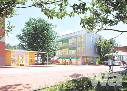 Neubau eines multifunktionalen Gebäudes und Aktivierung des Bahnhofsareals