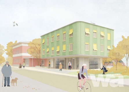 Neubau eines multifunktionalen Gebäudes und Aktivierung des Bahnhofsareals