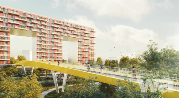 Brücke Birkenauer Straße, Verbindung Columbus – FRANKLIN Mitte