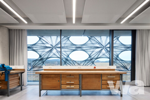 Texoversum – Neubau des Ausbildungs- und Innovationszentrums für den Arbeitgeberverband Südwesttextil | © Hörmann / Laura Thiesbrummel 