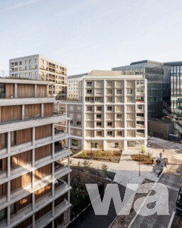 75 Studentenwohnungen, 75 Sozialwohnungen und Medienbibliothek | © Charly Broyez