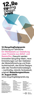 12. RecyclingDesignpreis 2026 | Bild: © Arbeitskreis Recycling e.V. / RecyclingBörse! Herford – in Kooperation mit Marta Herford