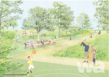 Freiraumgestaltung Friedrich-Park und Bewegungsparcours rund um Marxloh