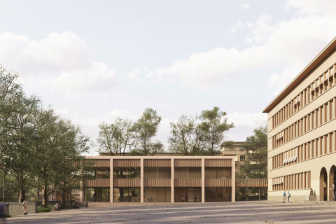 Collège de Béthusy, nouvelles salles de gym, bibliothèque et accueil parascolaire