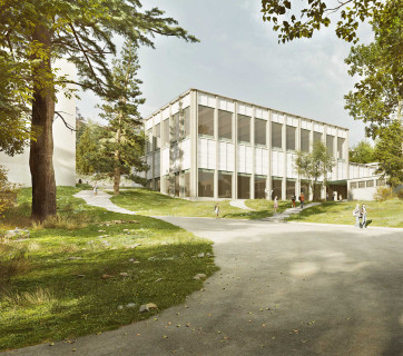 Collège de Béthusy, nouvelles salles de gym, bibliothèque et accueil parascolaire