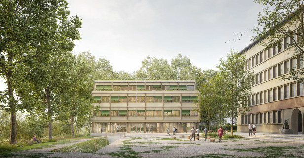 Collège de Béthusy, nouvelles salles de gym, bibliothèque et accueil parascolaire