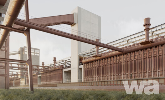 Schutzdach Koksofenbatterie