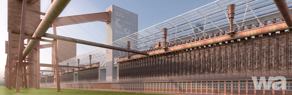 Schutzdach Koksofenbatterie