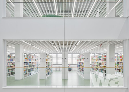 Neubau eines Lehr- und Lernzentrums der Hochschule RheinMain am Campus Kurt-Schumacher-Ring | © Burckhardt Architektur, Fritz Brunier